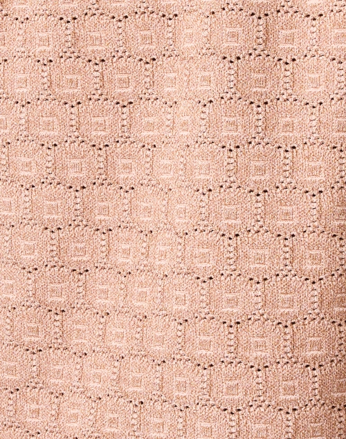 Fabric image - St. John - Pink Lurex Pointelle Knit Jacket