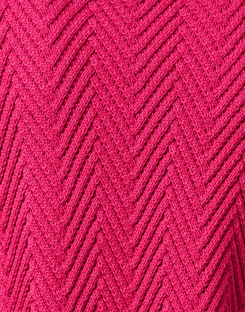 Fabric image - Vilagallo - Pink Herringbone Cotton Wool Sweater