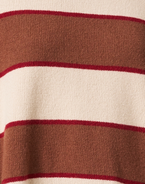 Fabric image - Weekend Max Mara - Benito Beige Multi Stripe Wool Sweater