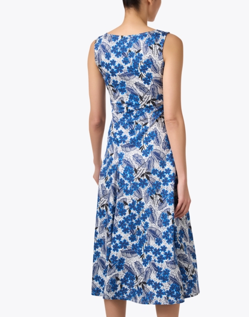 Back image - Weekend Max Mara - Tappeto Blue Floral Dress