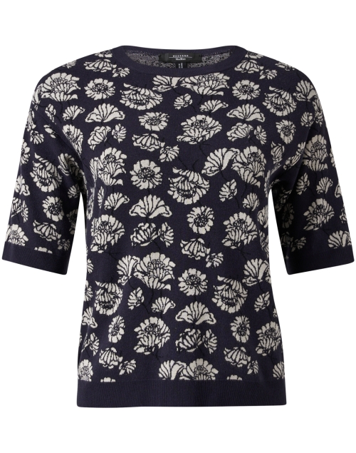 Product image - Weekend Max Mara - Zufolo Navy Floral Sweater