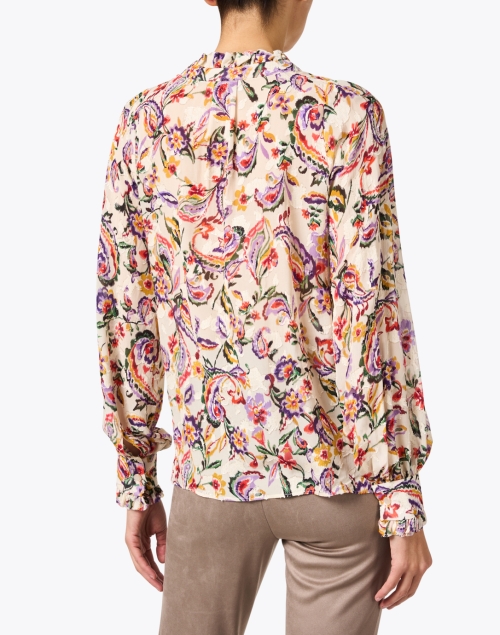 Back image - Weill - Ivory Multi Print Blouse