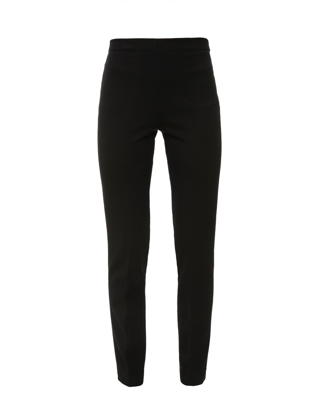 Black Stretch Side-Zip Tapered Pant | Fabrizio Gianni
