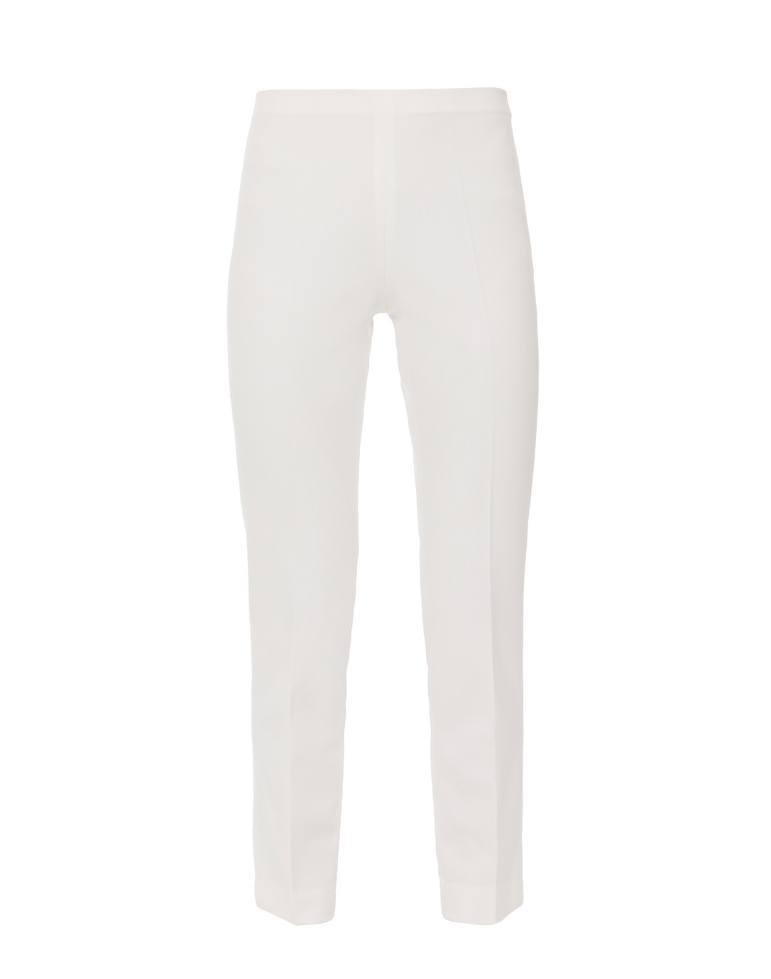 Ivory Stretch Side-Zip Tapered Pant | Fabrizio Gianni