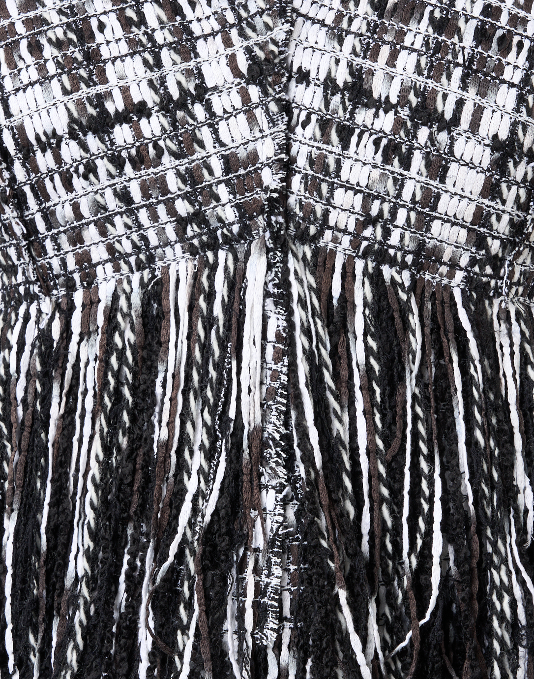 Black and White Tweed Fringe Jacket | Jason Wu Collection