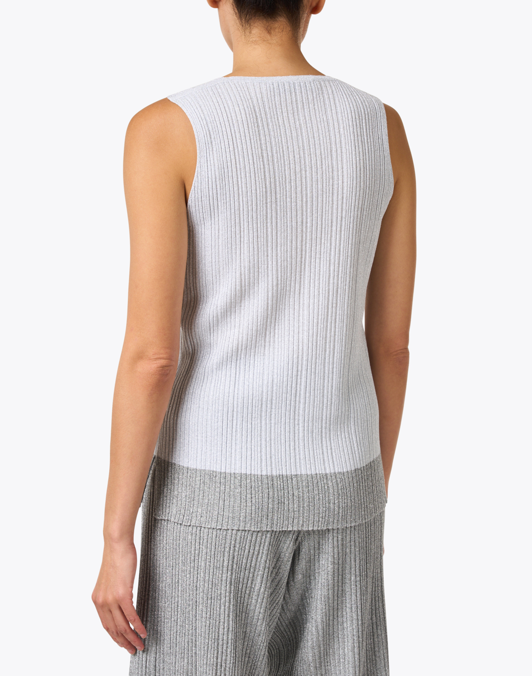 Stay Extra Heather Grey Ribbed V-Neck Crop Top