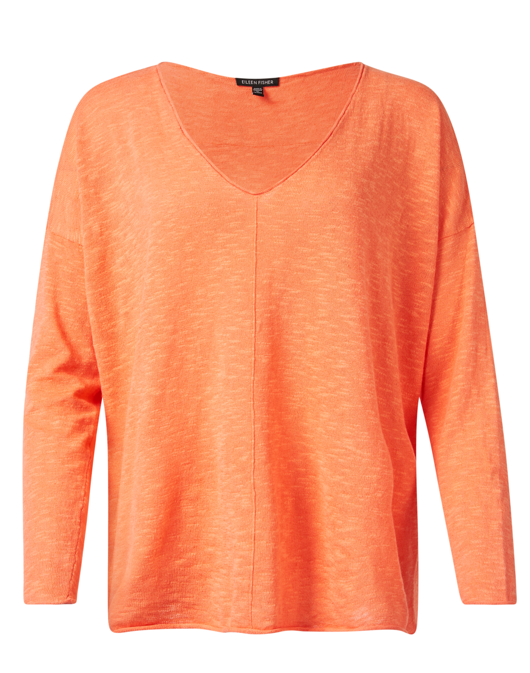 Orange Linen Cotton Top | Fisher Eileen