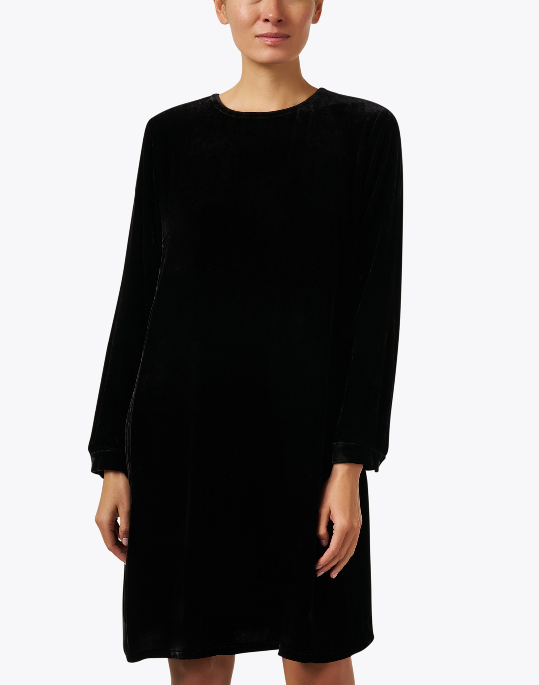 Eileen fisher short 2024 velvet shift dress