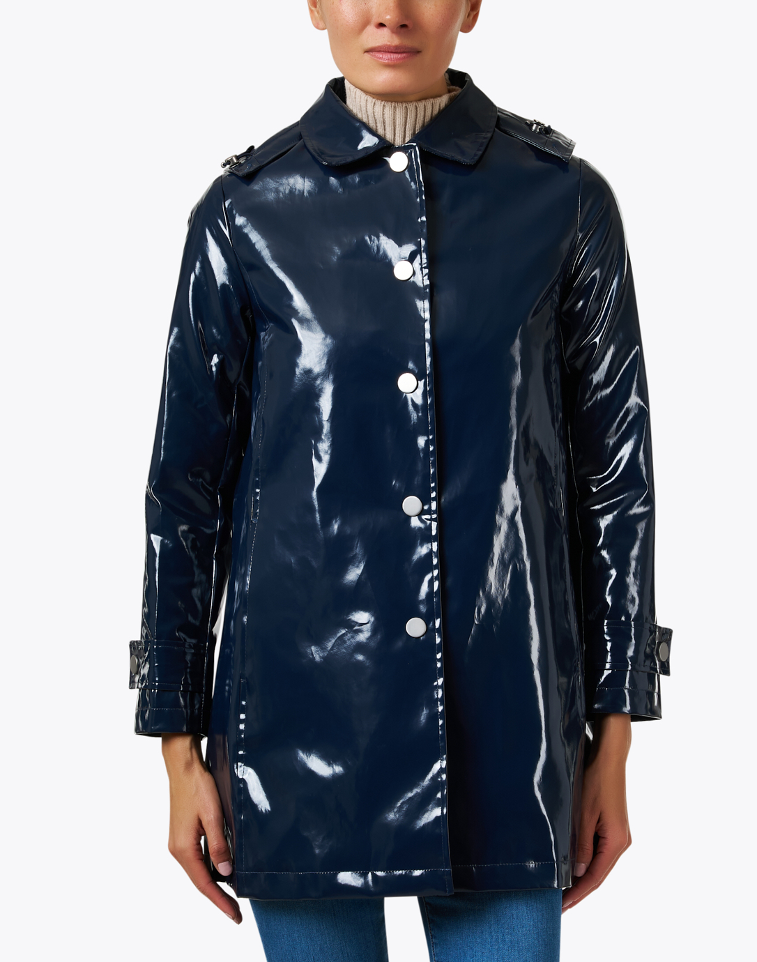 Iconic Navy Slicker Coat