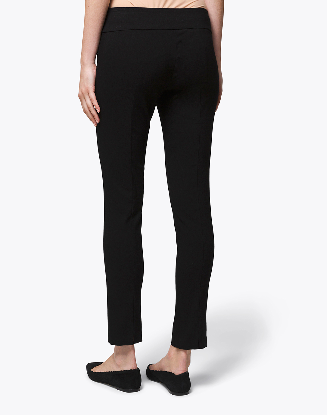 Black Control Stretch Ankle Pant