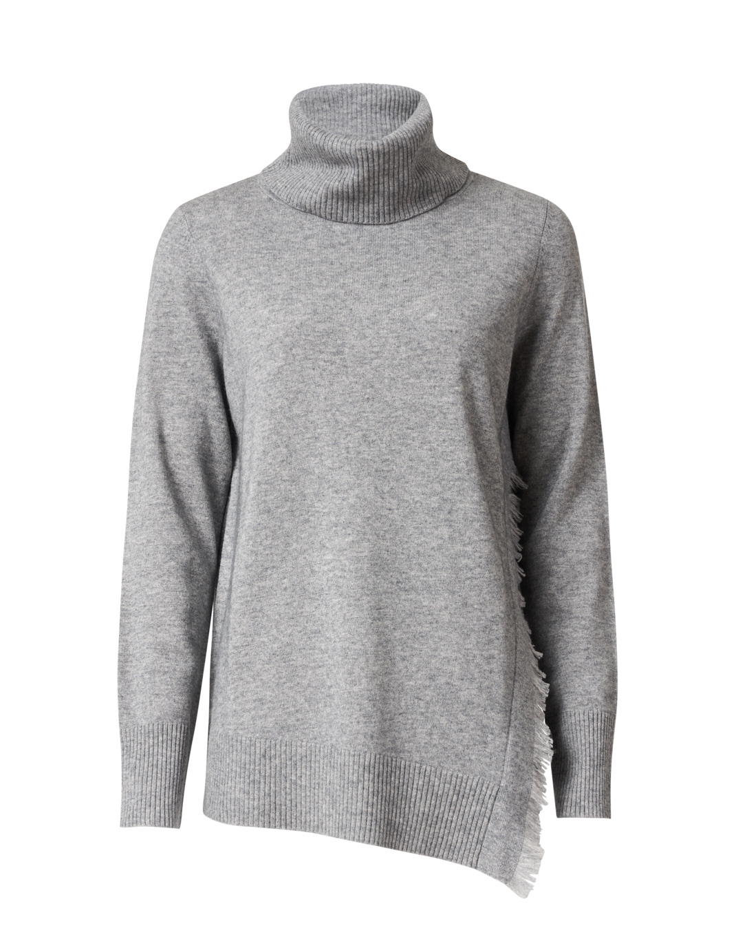 Grey Wool Cashmere Turtleneck Sweater | Repeat Cashmere | Halsbrook