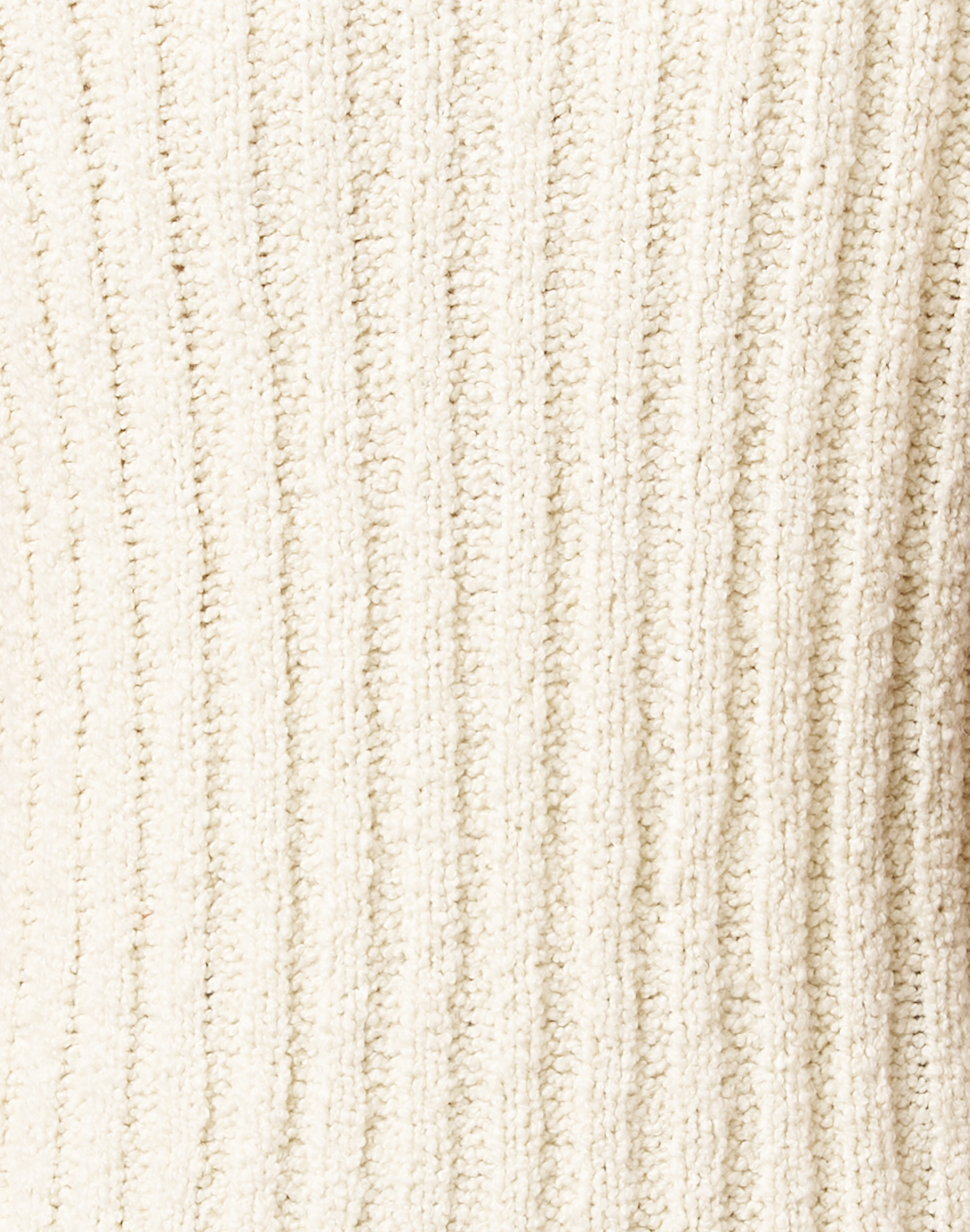 Cream Sweater Rib Knit Fabric