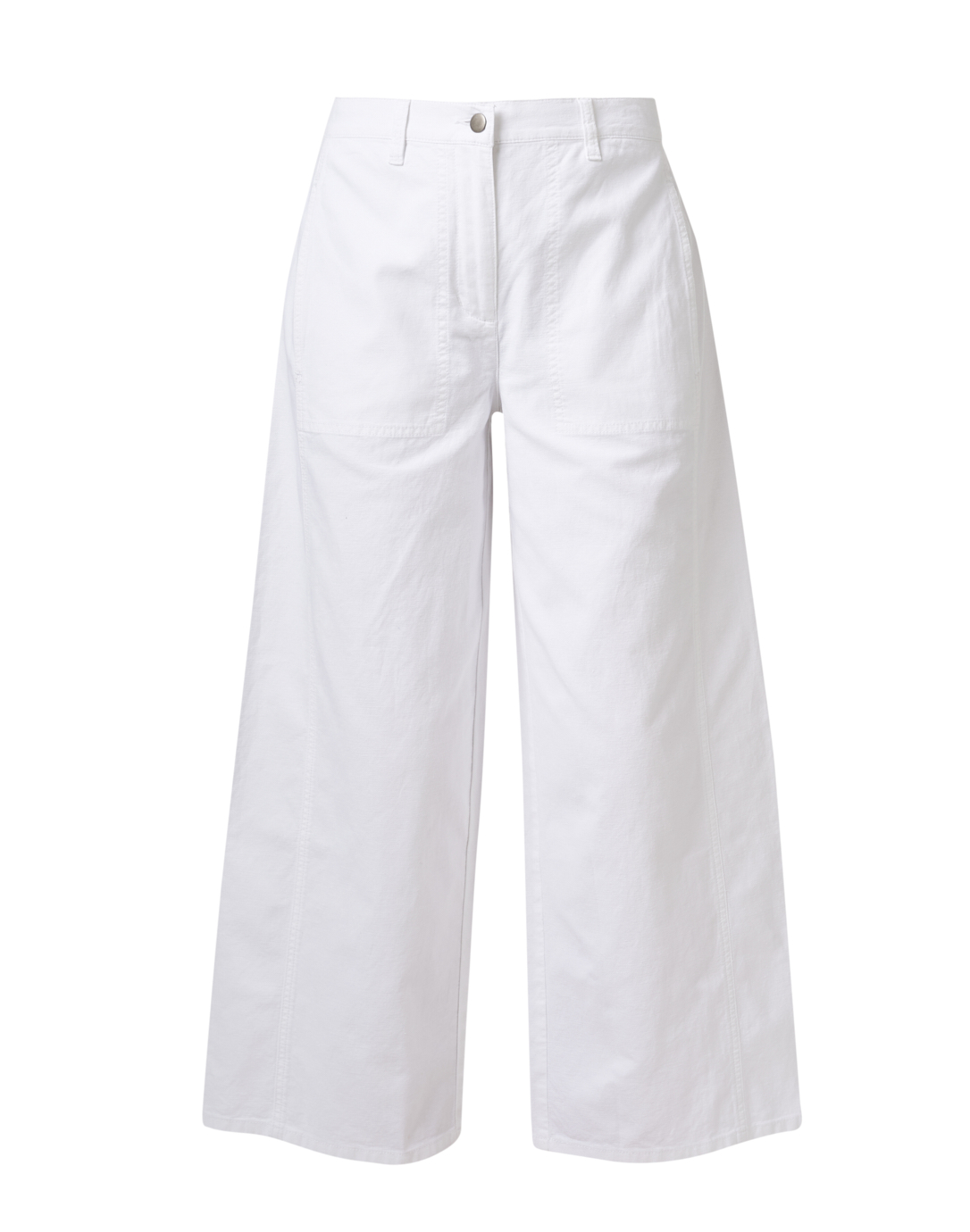 White Wide Leg Ankle Pant | Eileen Fisher