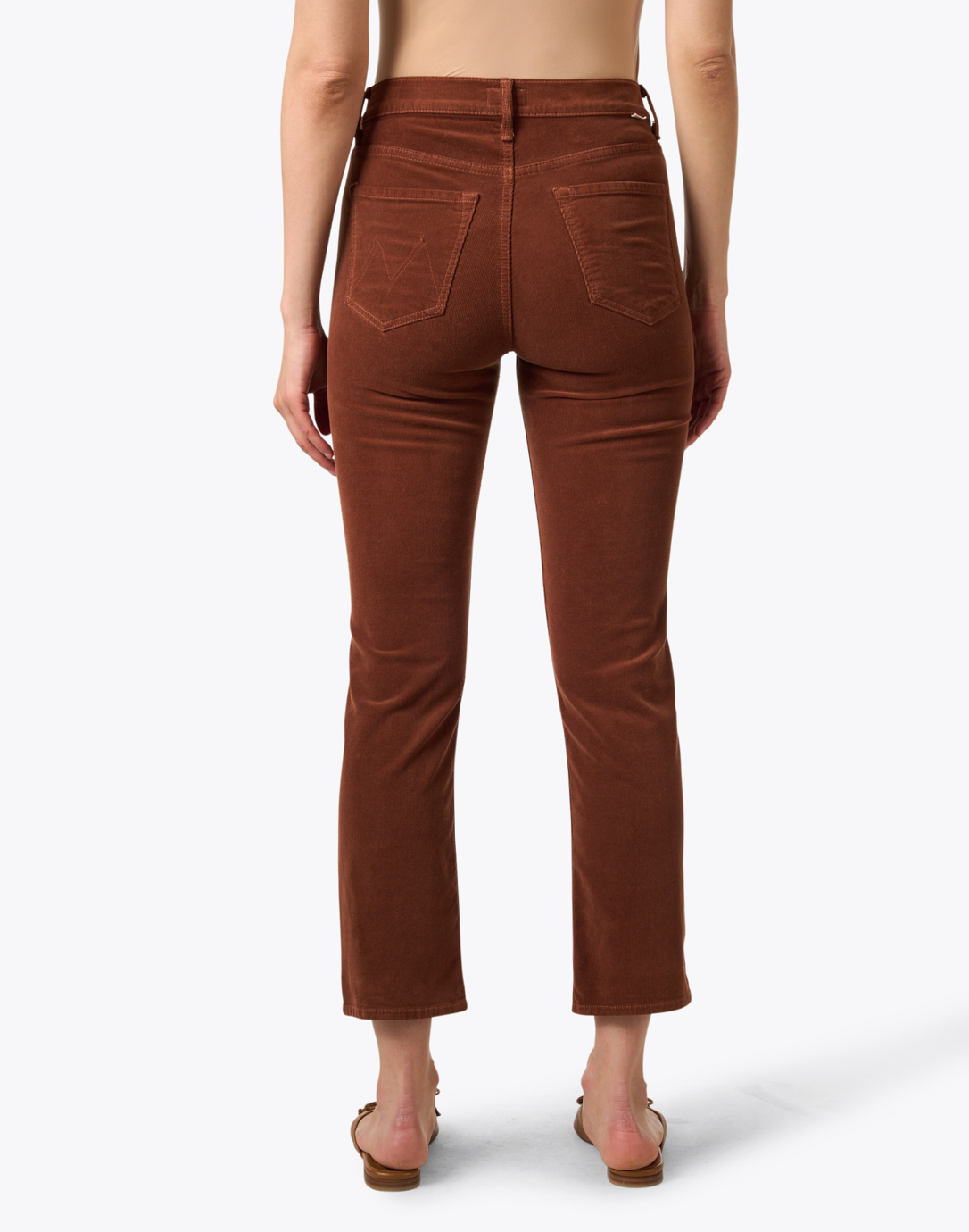 The Tomcat Brown Ankle Corduroy Pant | Mother