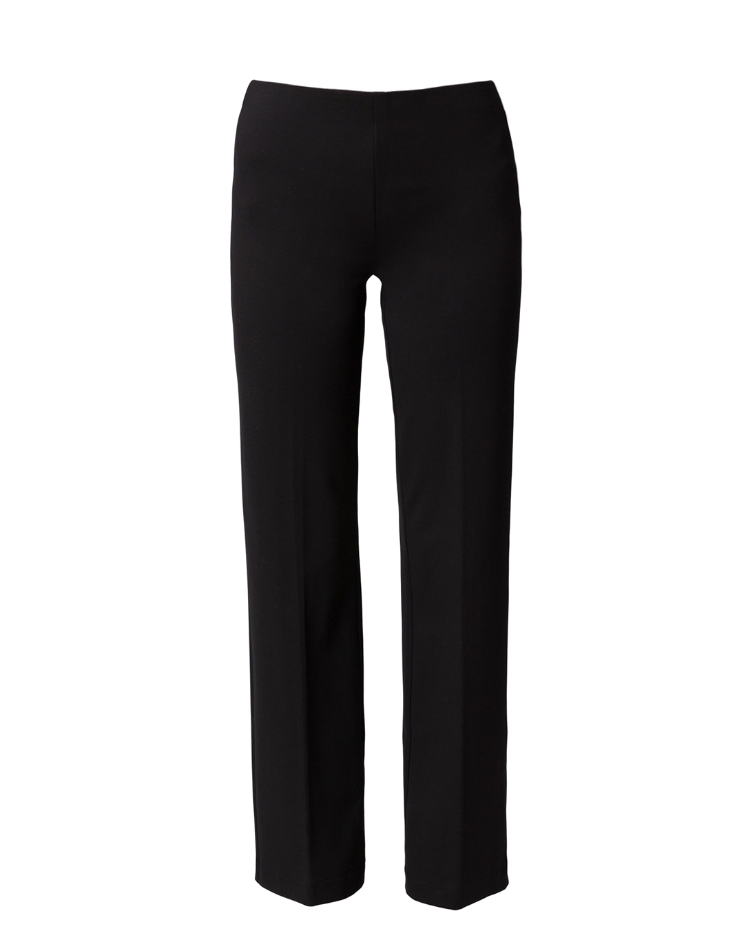 Buy the Eileen Fisher black ponte knit pull on pants women's L