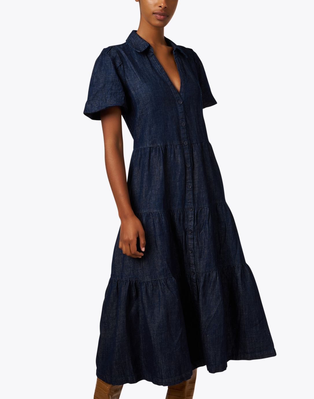 denim midi dress uk