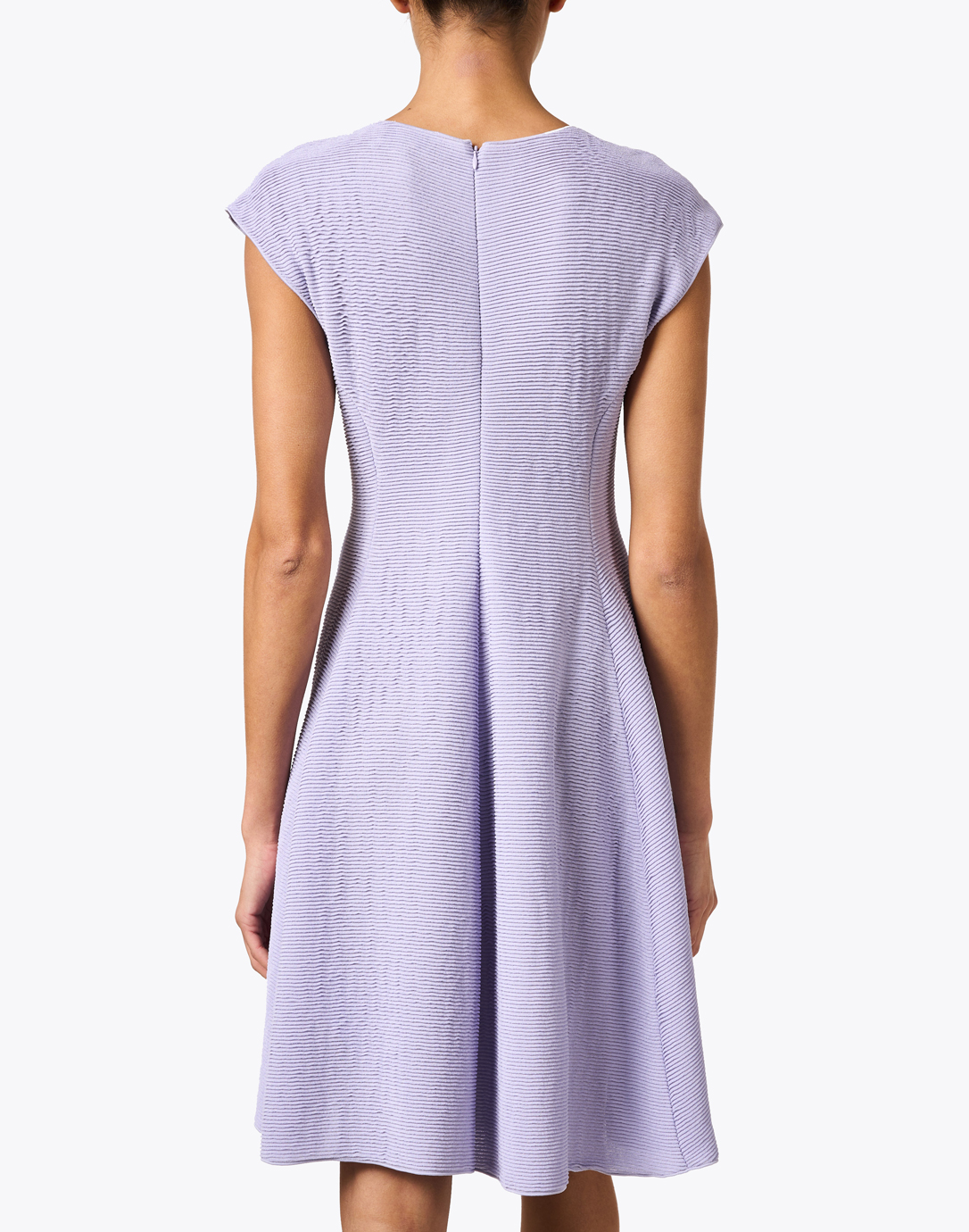 Lavender Purple Ribbed Dress | Emporio Armani