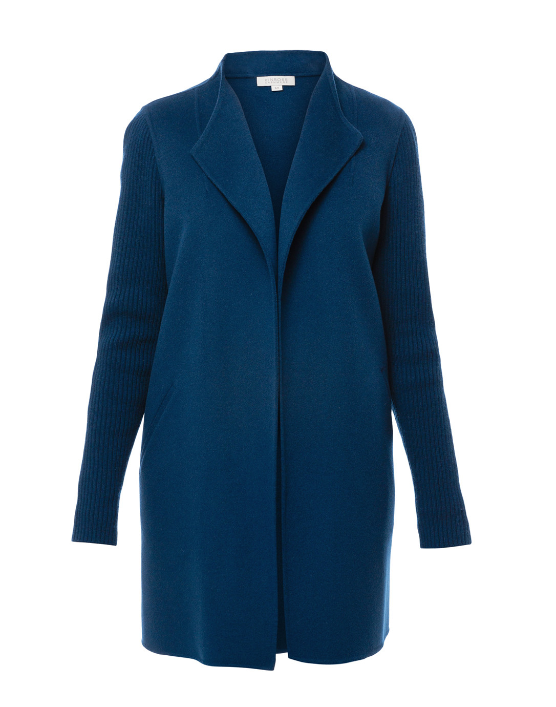 Winter Teal Blue Cashmere Coat | Kinross