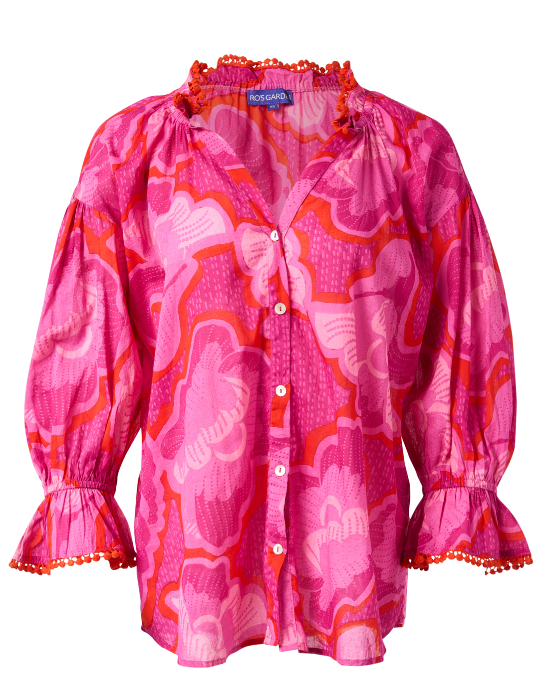 rosy garden flocky blouse jillanthony.com