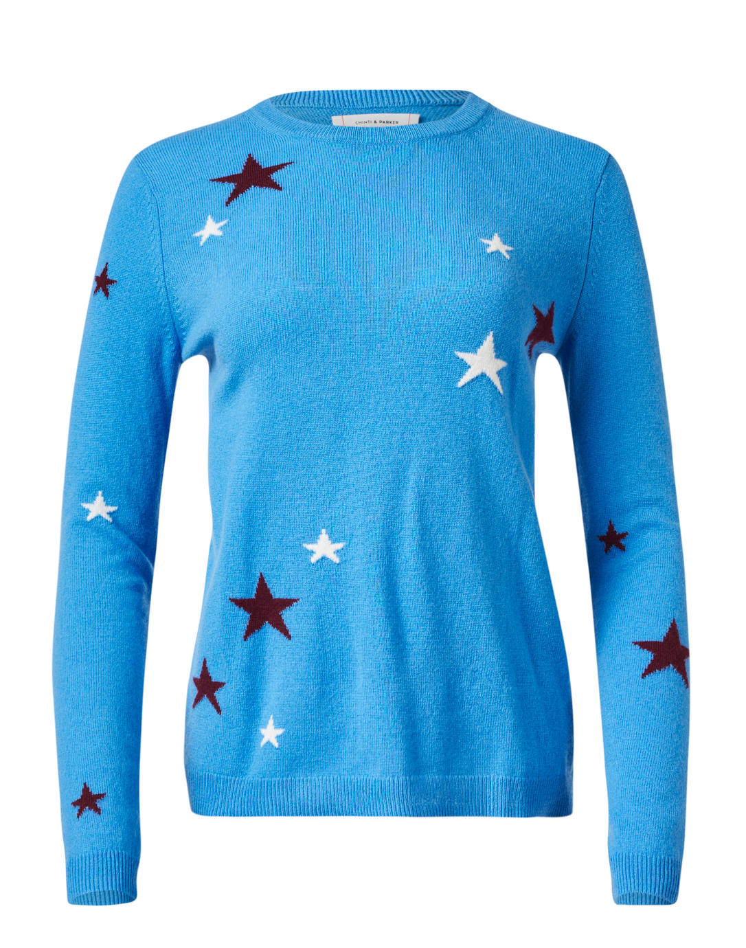intarsia sweater blue