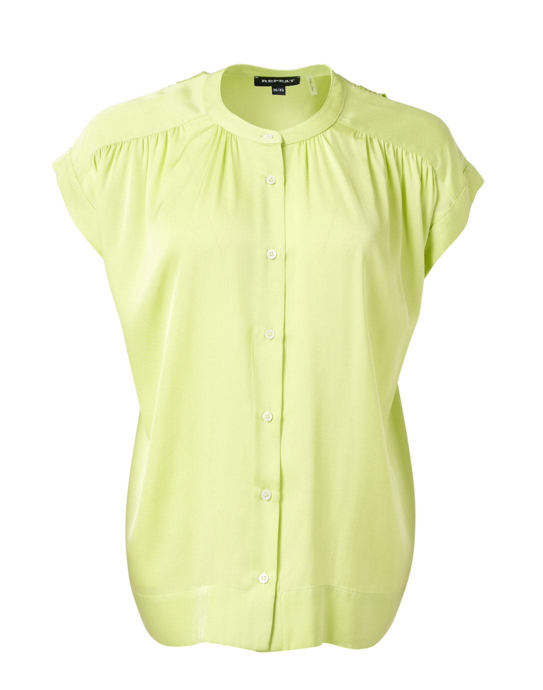 Green Silk Blouse | Repeat Cashmere