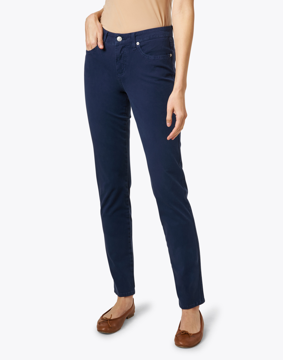 Piazza Italia Casual High Waist Jeans Pant For Women - Blue