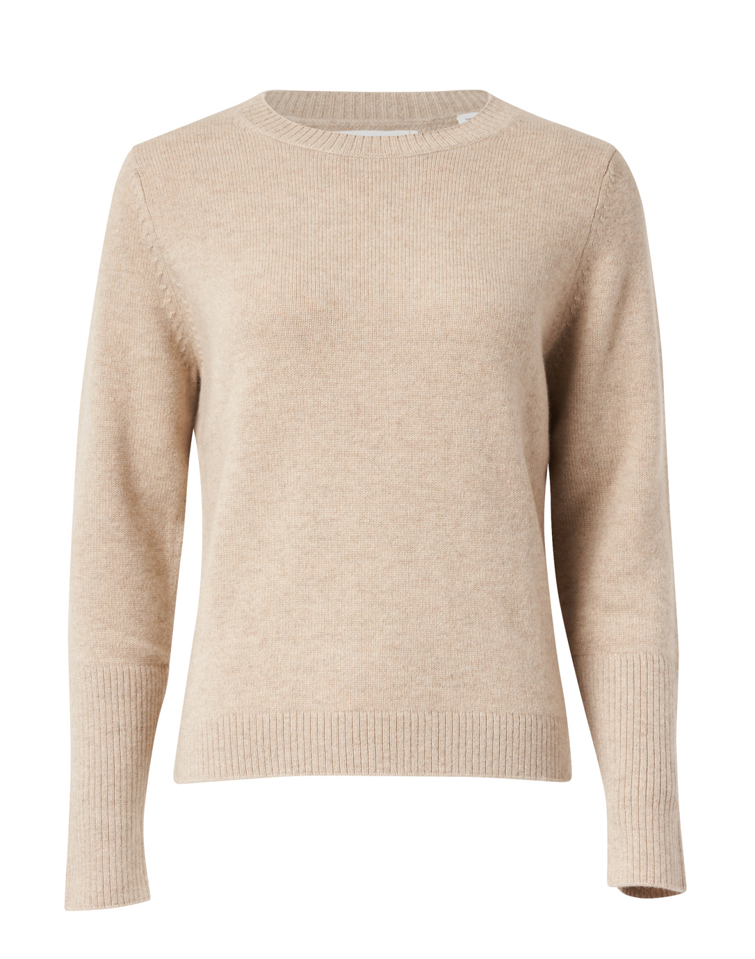 Essential Oatmeal Beige Cashmere Sweater | and Parker