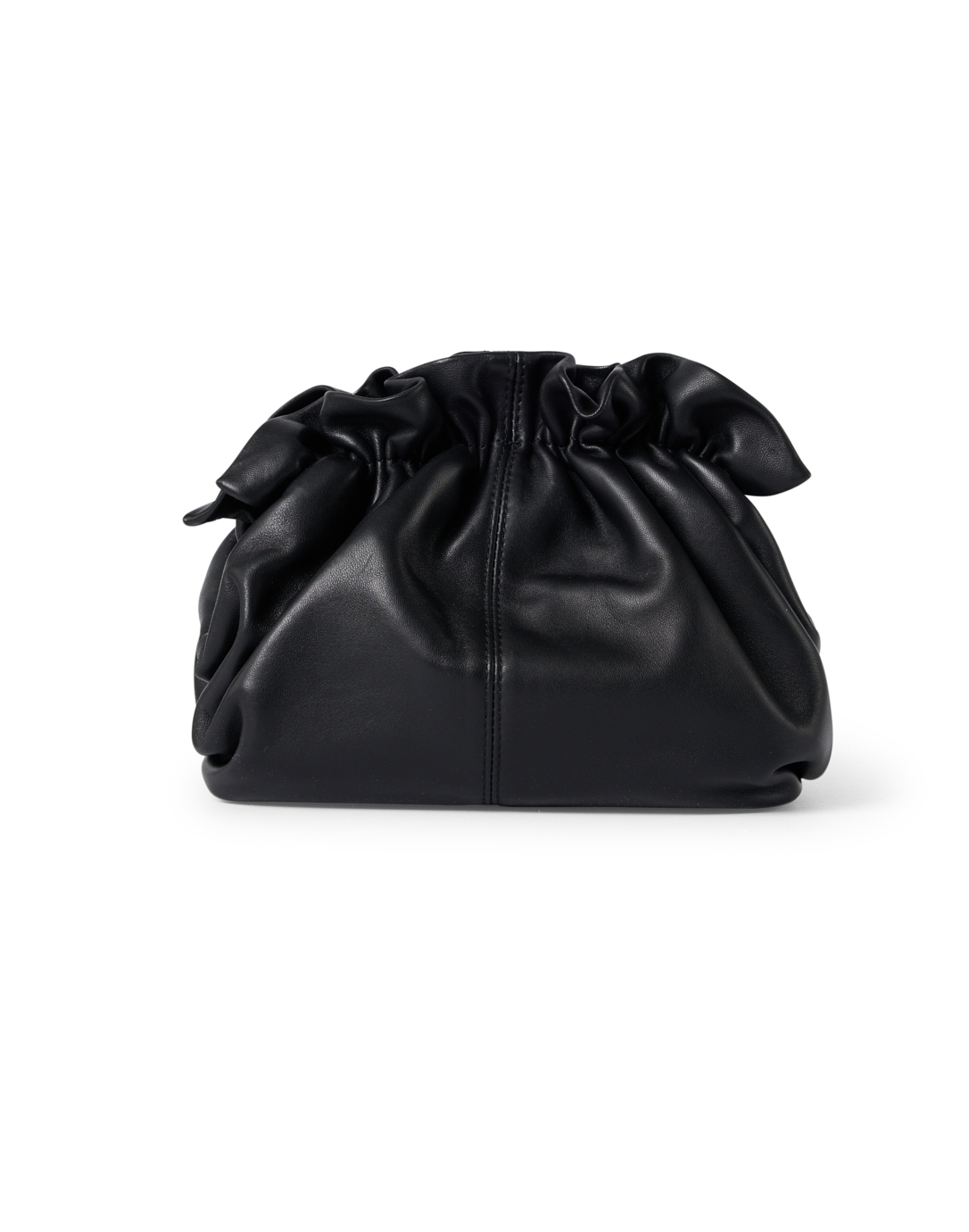 Bottega Veneta Knot Pleated Leather Clutch Bag