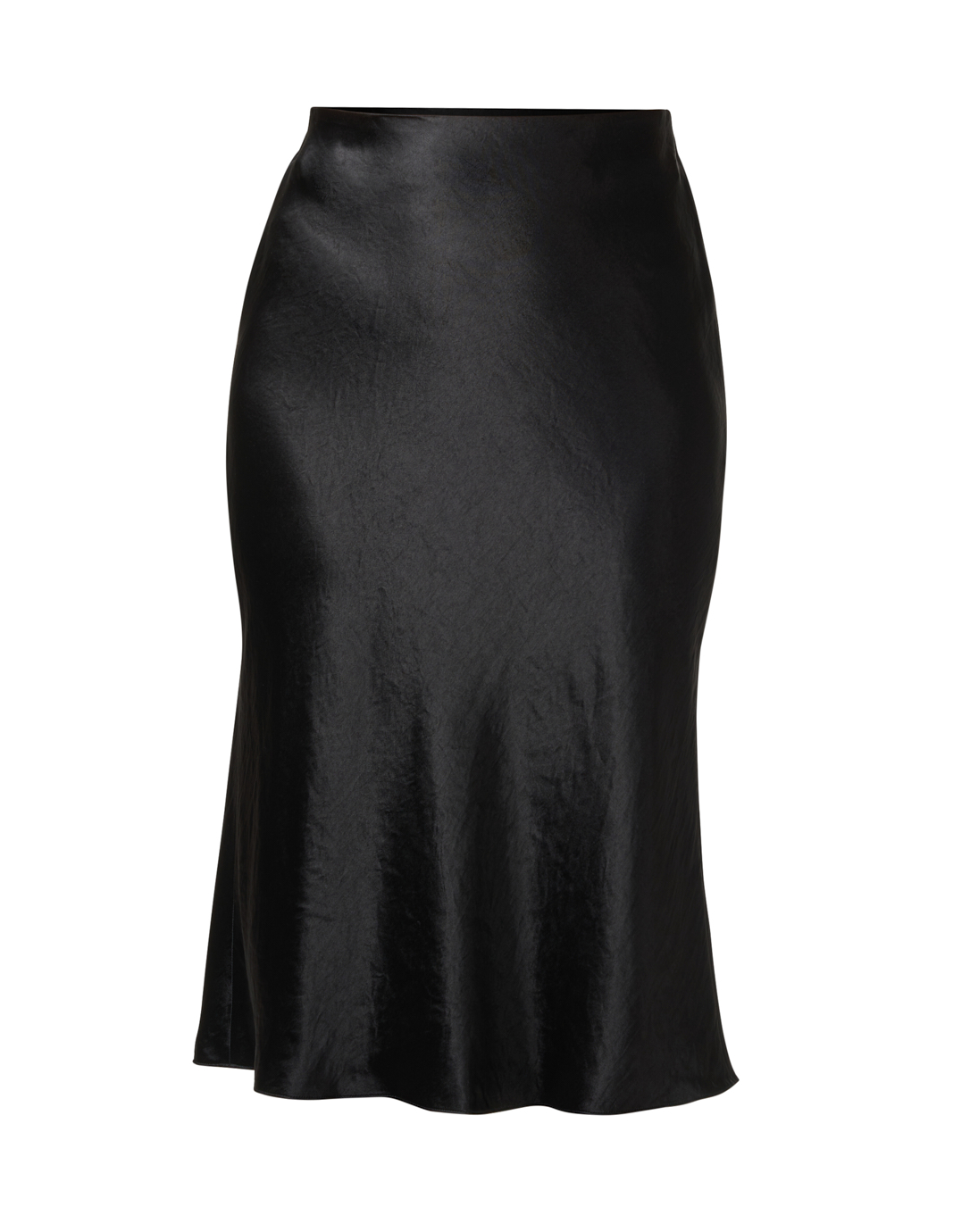 Kendall Slip Skirt  Black Silk Bias Cut Slip Skirt