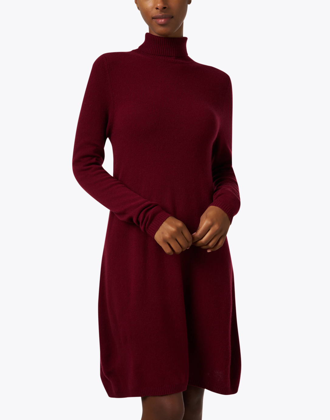 Louis Vuitton Louis Vuitton, red woolen/cashmere dress with turtle