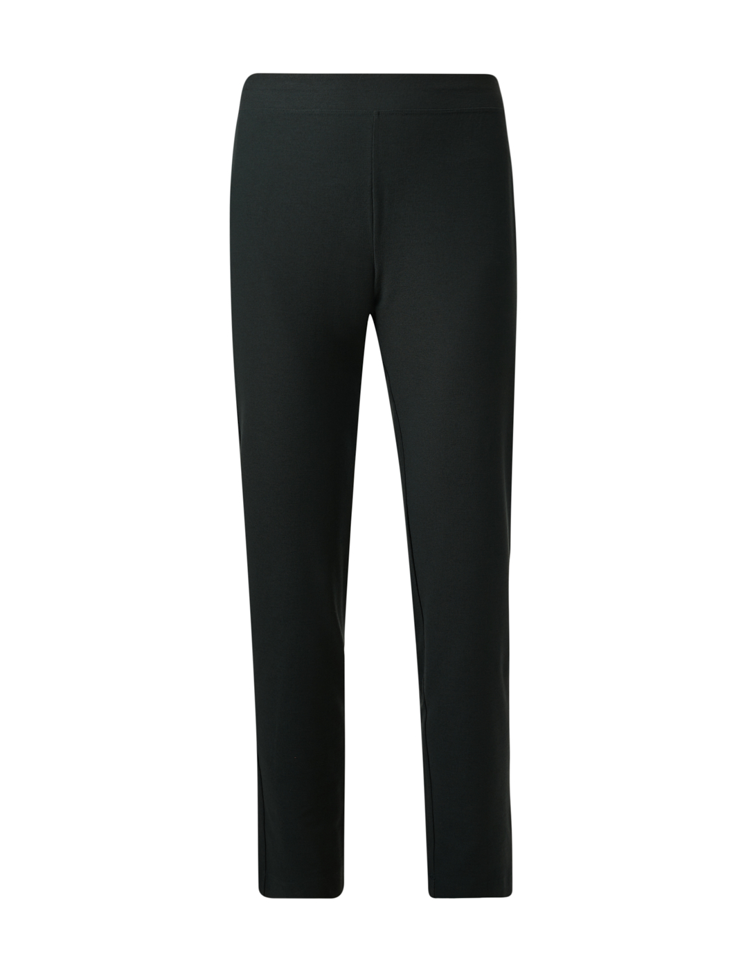 Eileen Fisher Crop Stretch Knit Pants In Black