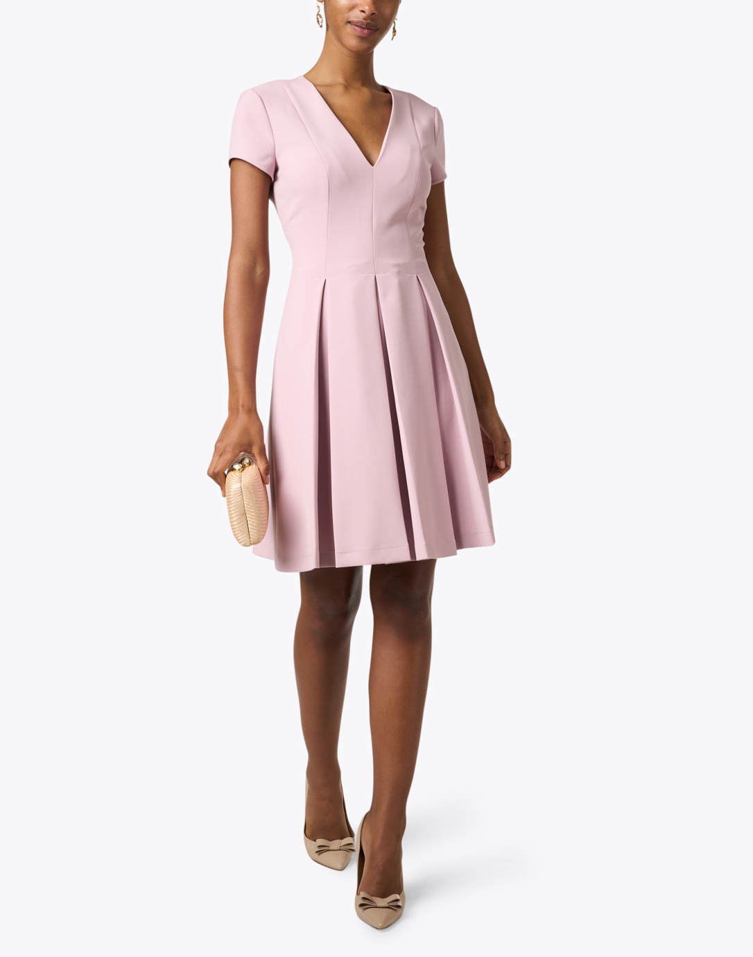 Emma Pink Pleated Dress | Emporio Armani