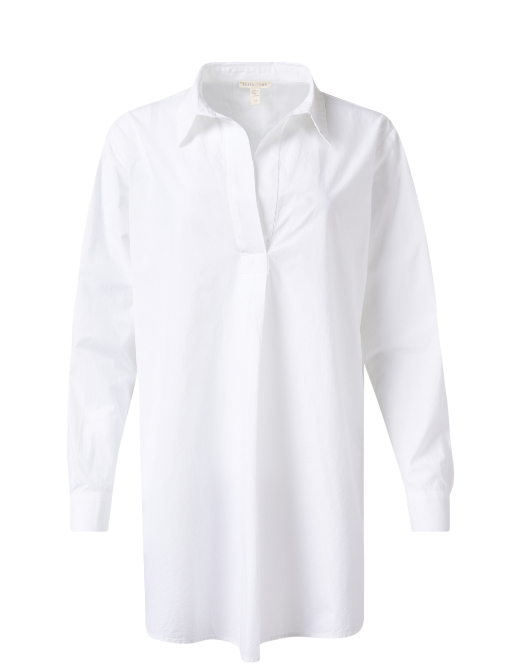 Pastel white cotton tunic top