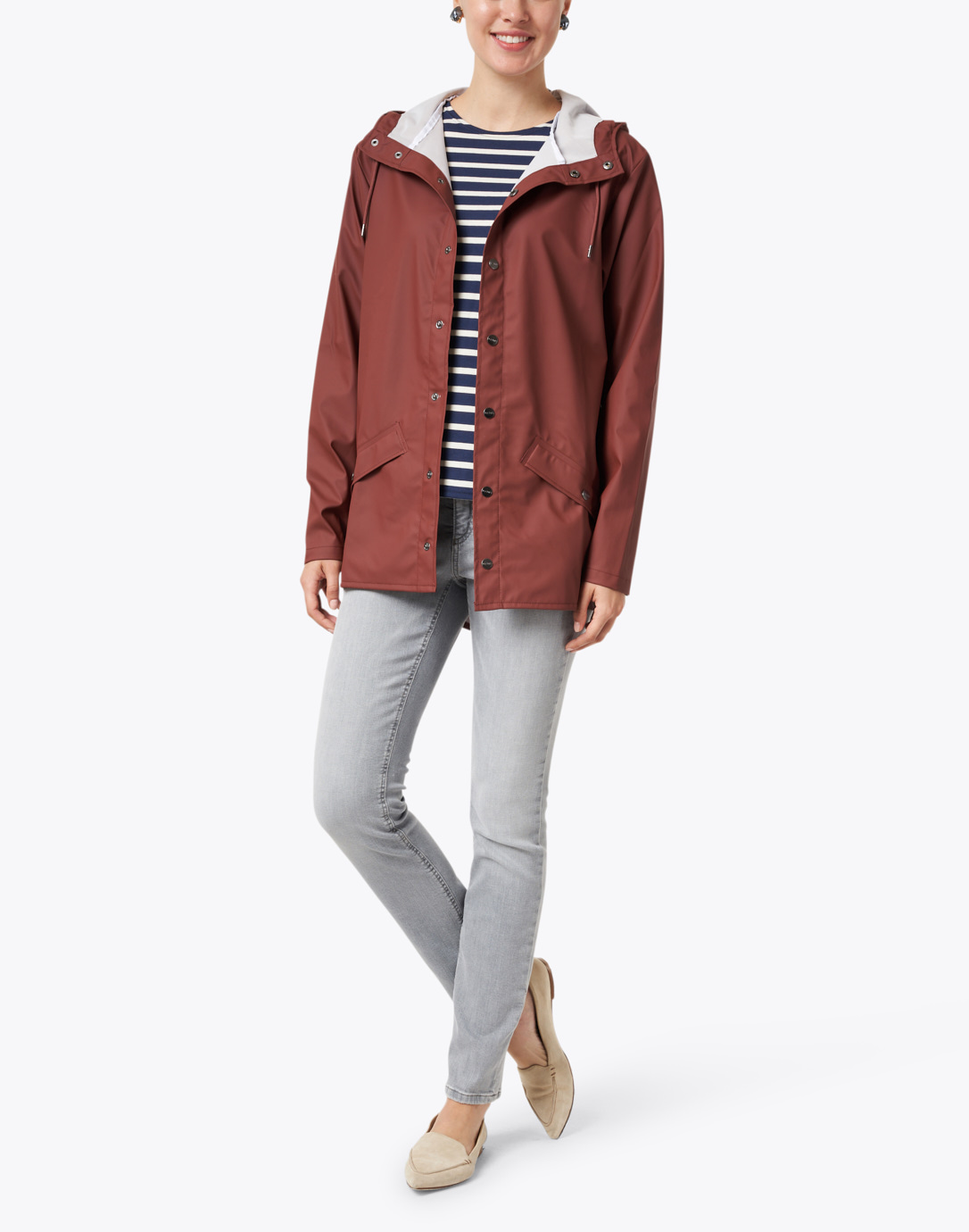 rains maroon jacket