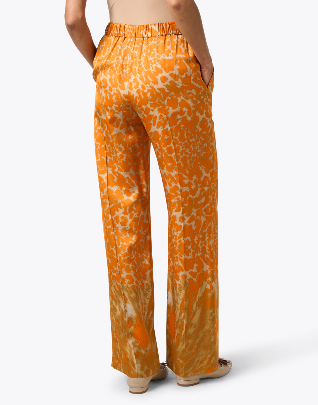 Orange Print Pant