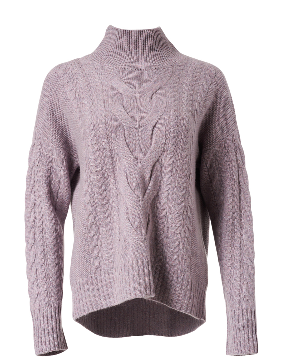 Opal Lavender Cashmere Cable Knit Sweater | Repeat Cashmere | Halsbrook