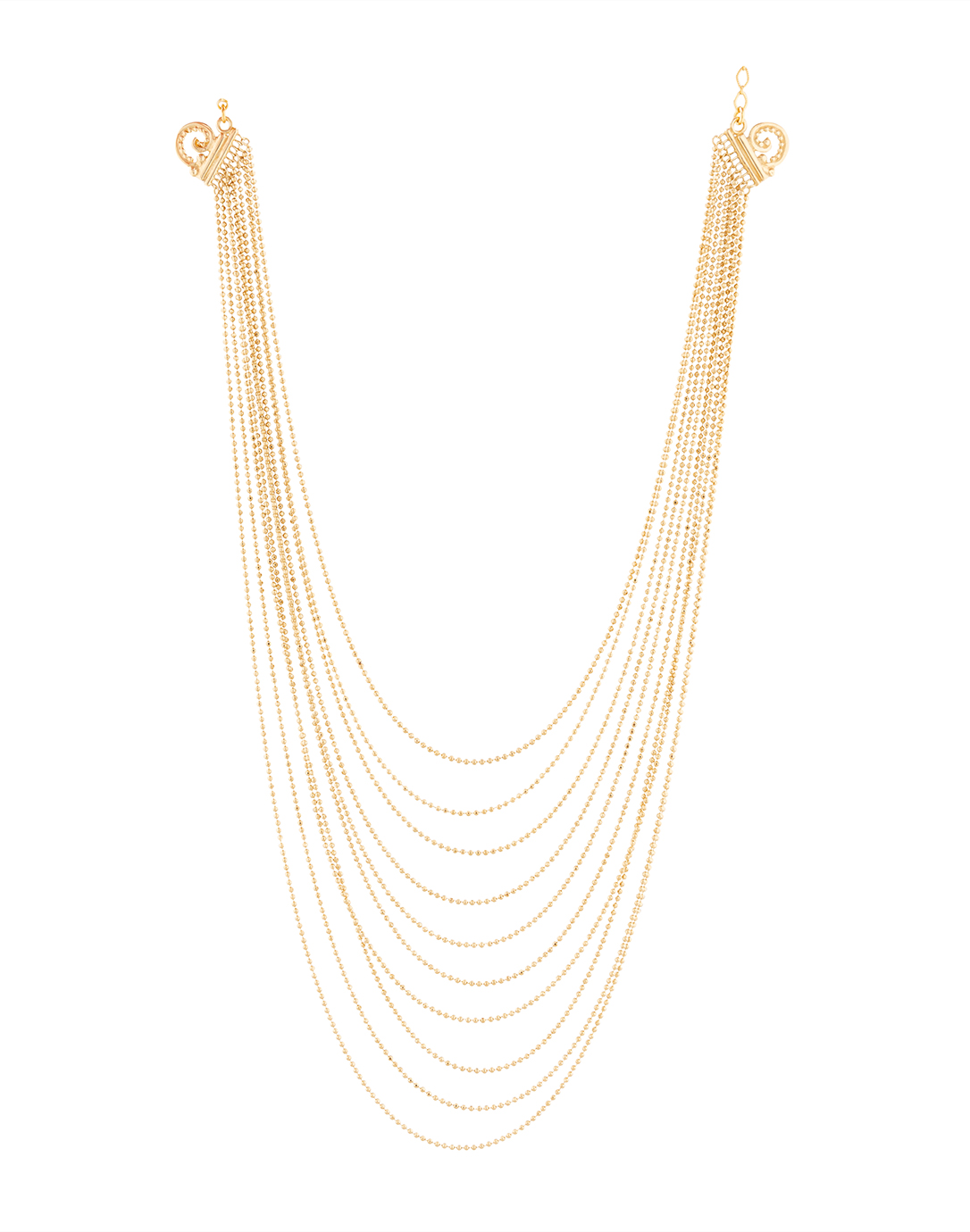 Romeo Gold Multi Strand Necklace | Gas 