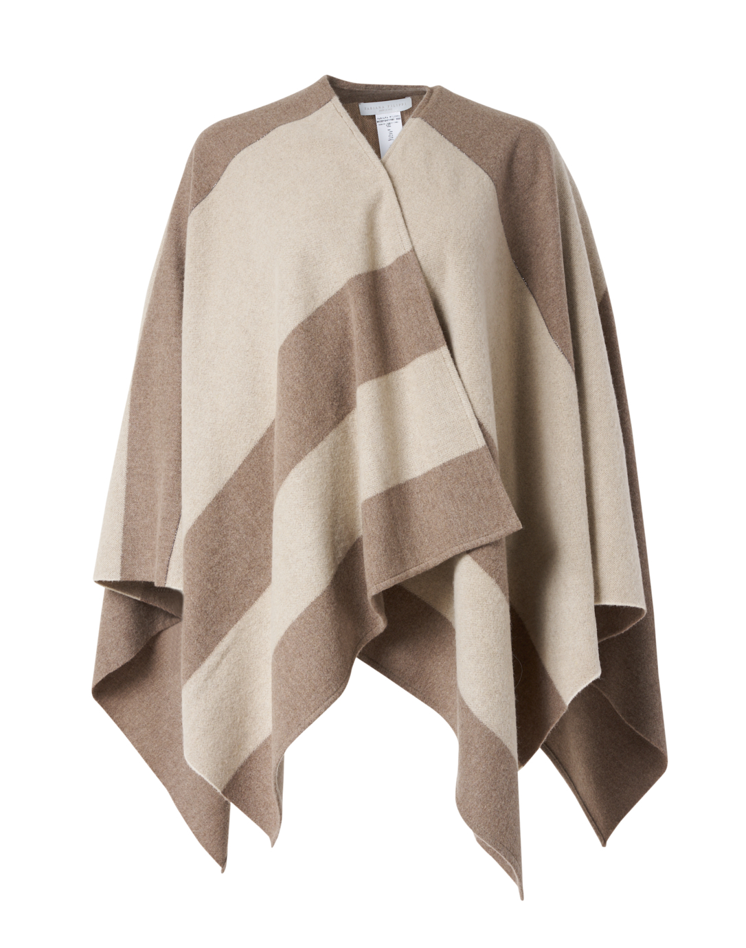 burberry striped wool cashmere cape