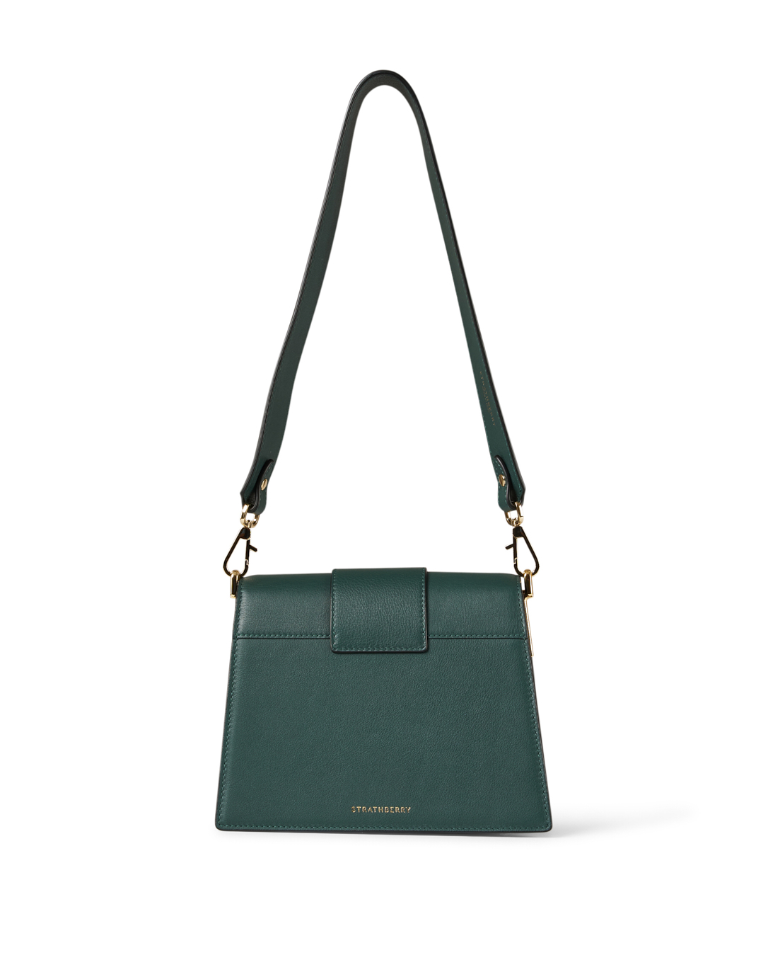 Box Green Leather Shoulder Bag | Strathberry