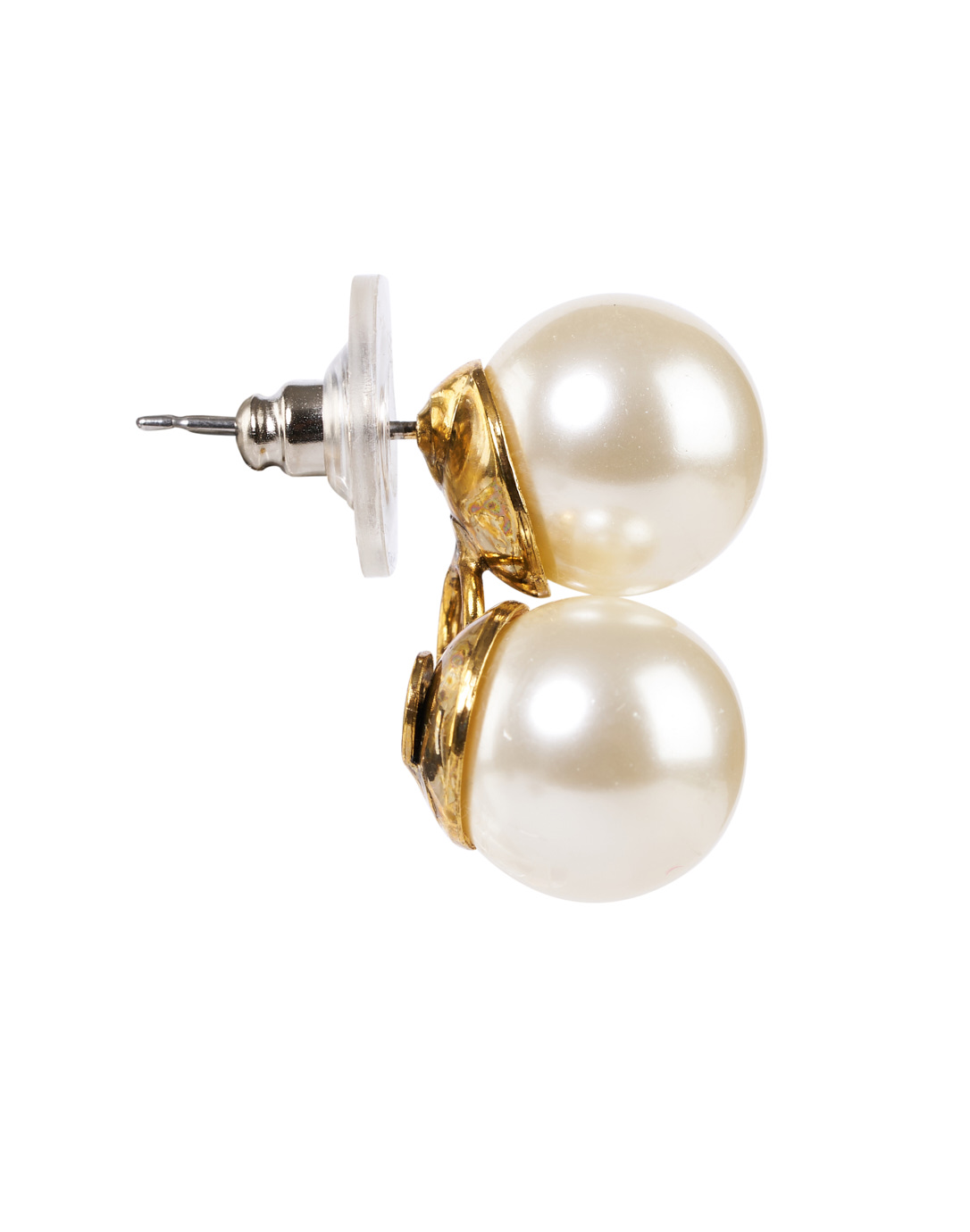 Gretel Pearl Earrings -- Gold Pearl – Jennifer Behr LLC