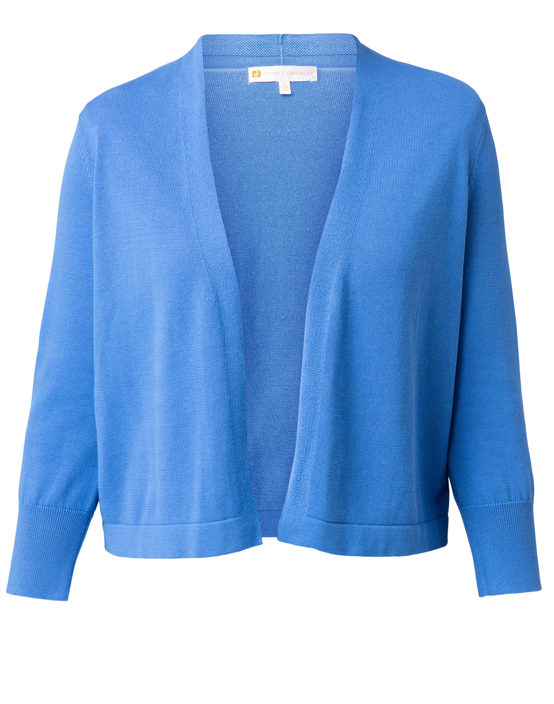 Priscilla Periwinkle Blue Cropped Cotton Cardigan | Jude Connally ...
