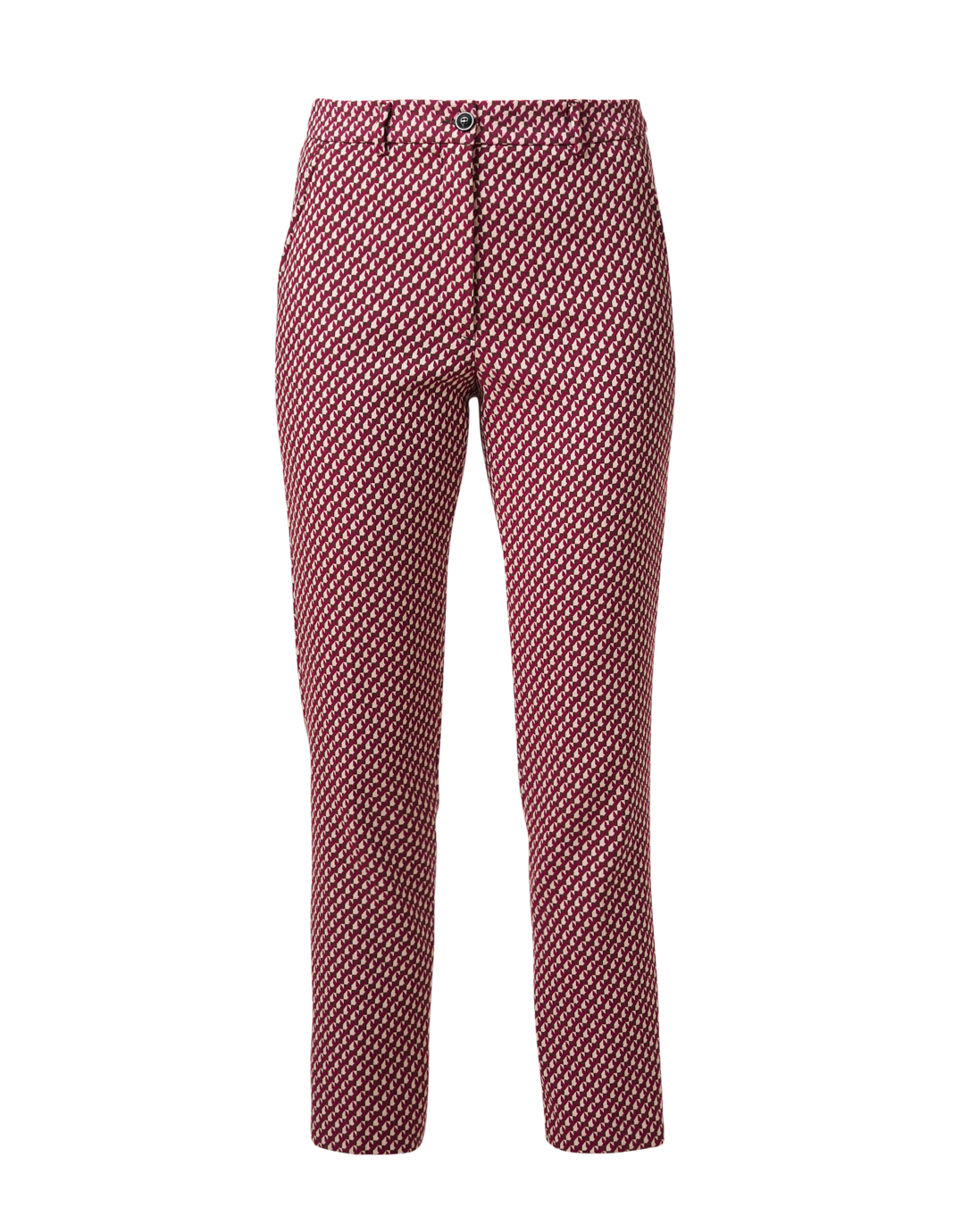 Fuchsia Geometric Jacquard Pant | Seventy