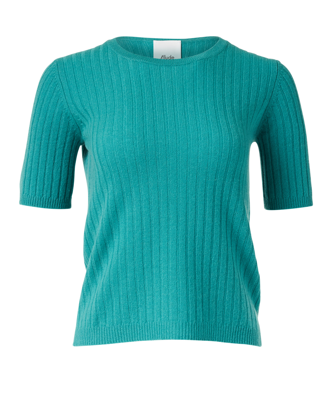 Jade Green Ribbed Cashmere Sweater | Allude | Halsbrook