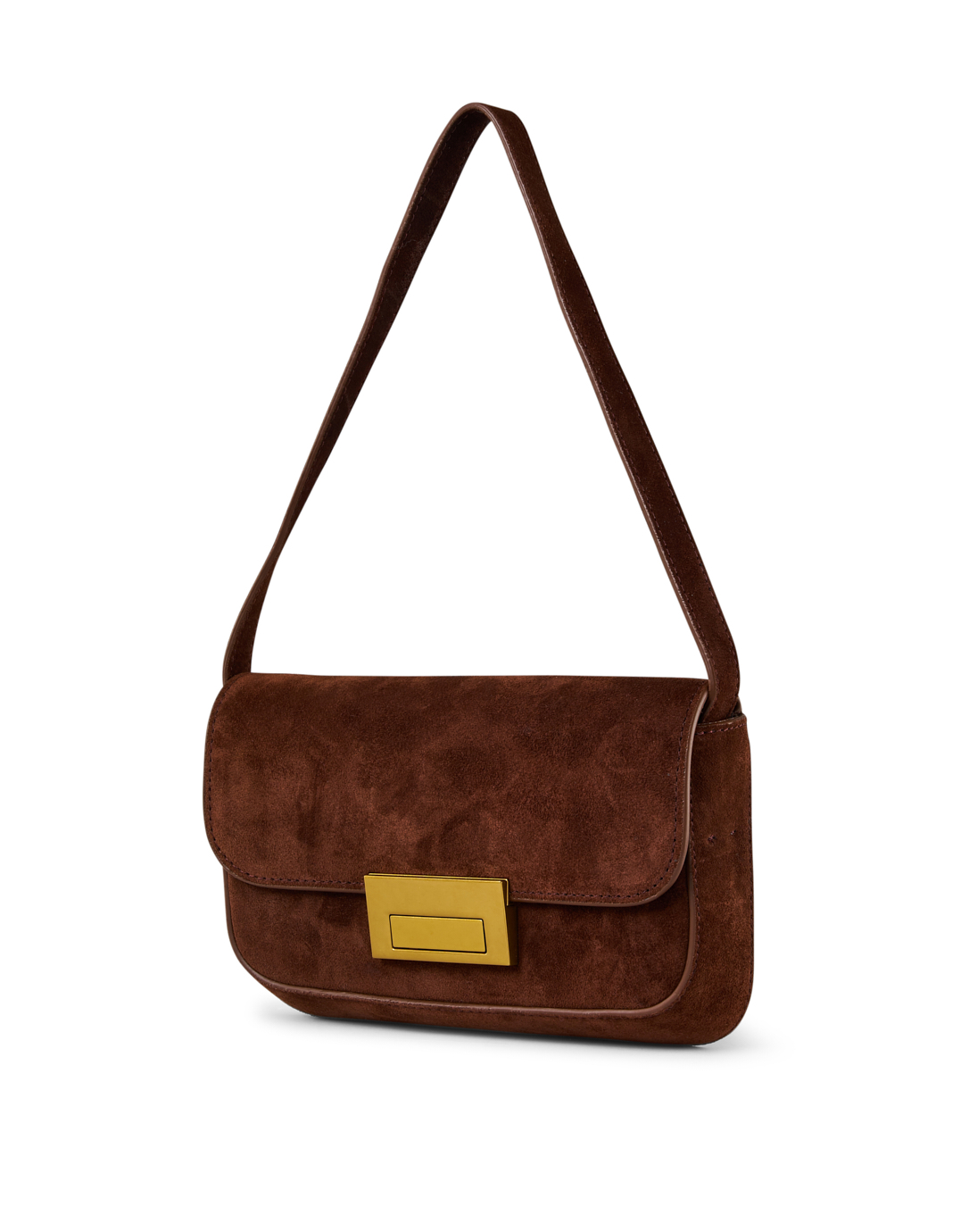 Moyen Taupe Leather Messenger Bag by Clare V. on Halsbrook in 2023