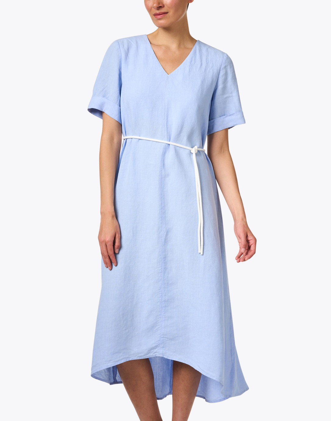 Pale Blue Knee Length Nurse Costume