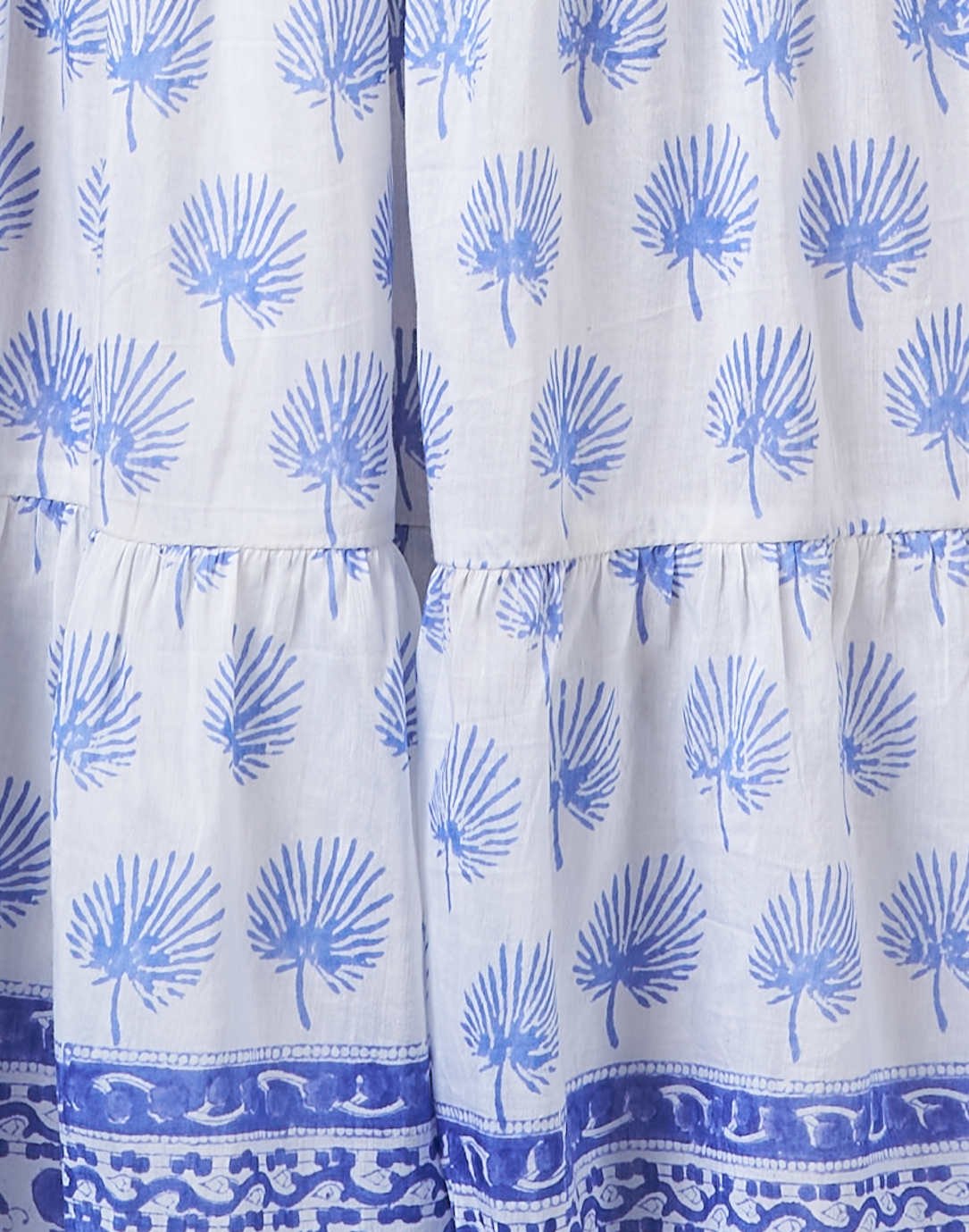 Cotton Floral Hand Block Printed Sheath Dress 