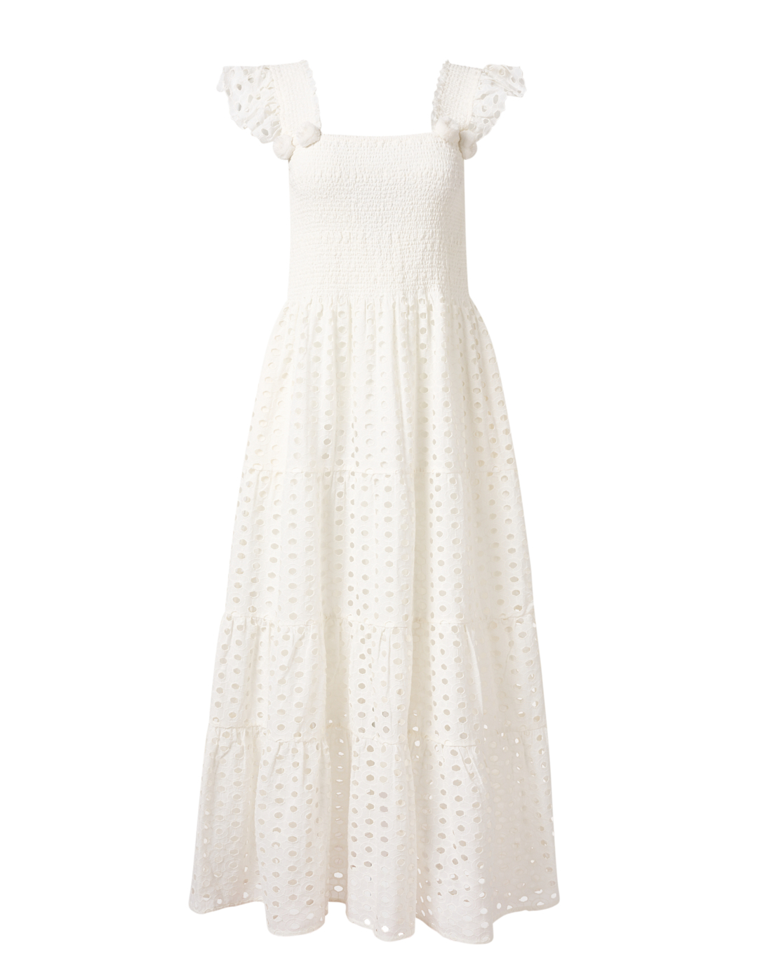 White cotton lace clearance dress