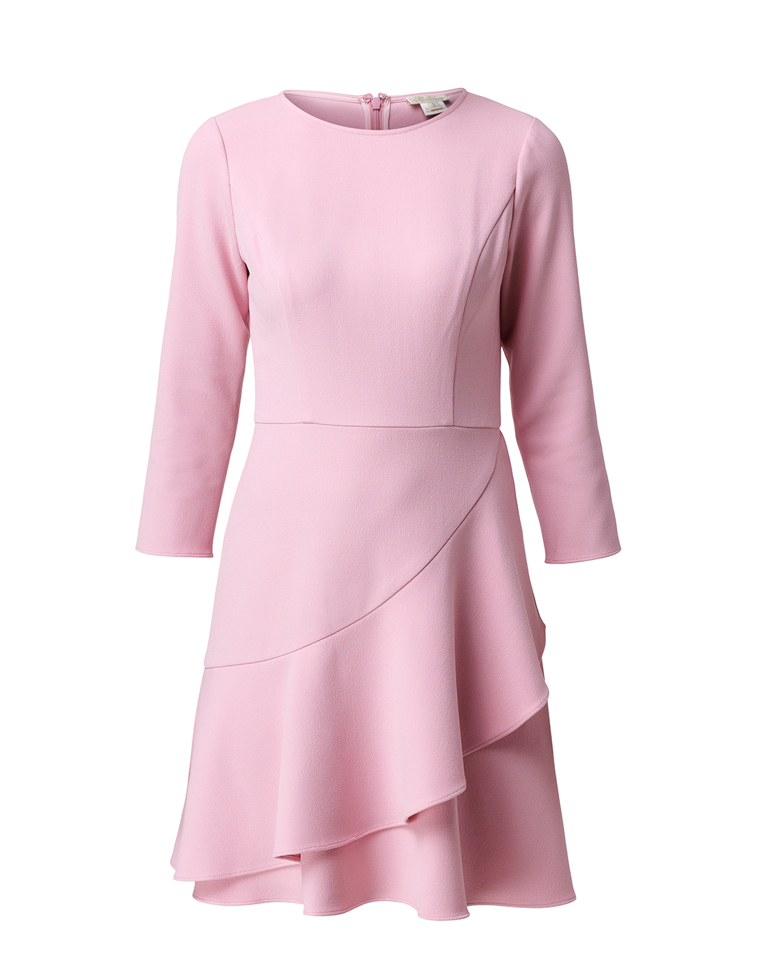 pink crepe dress