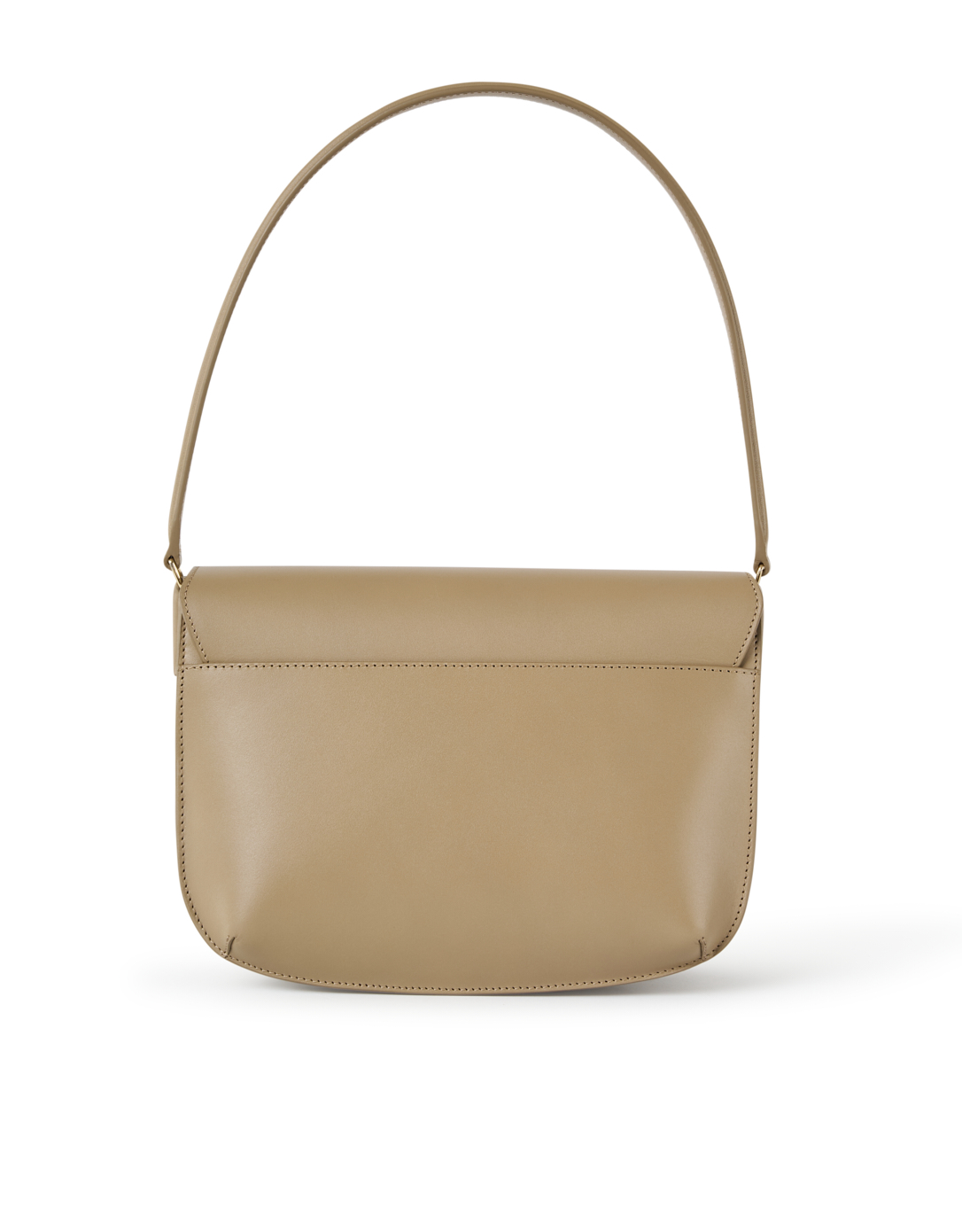 A.P.C. Sara Taupe Leather Shoulder Bag
