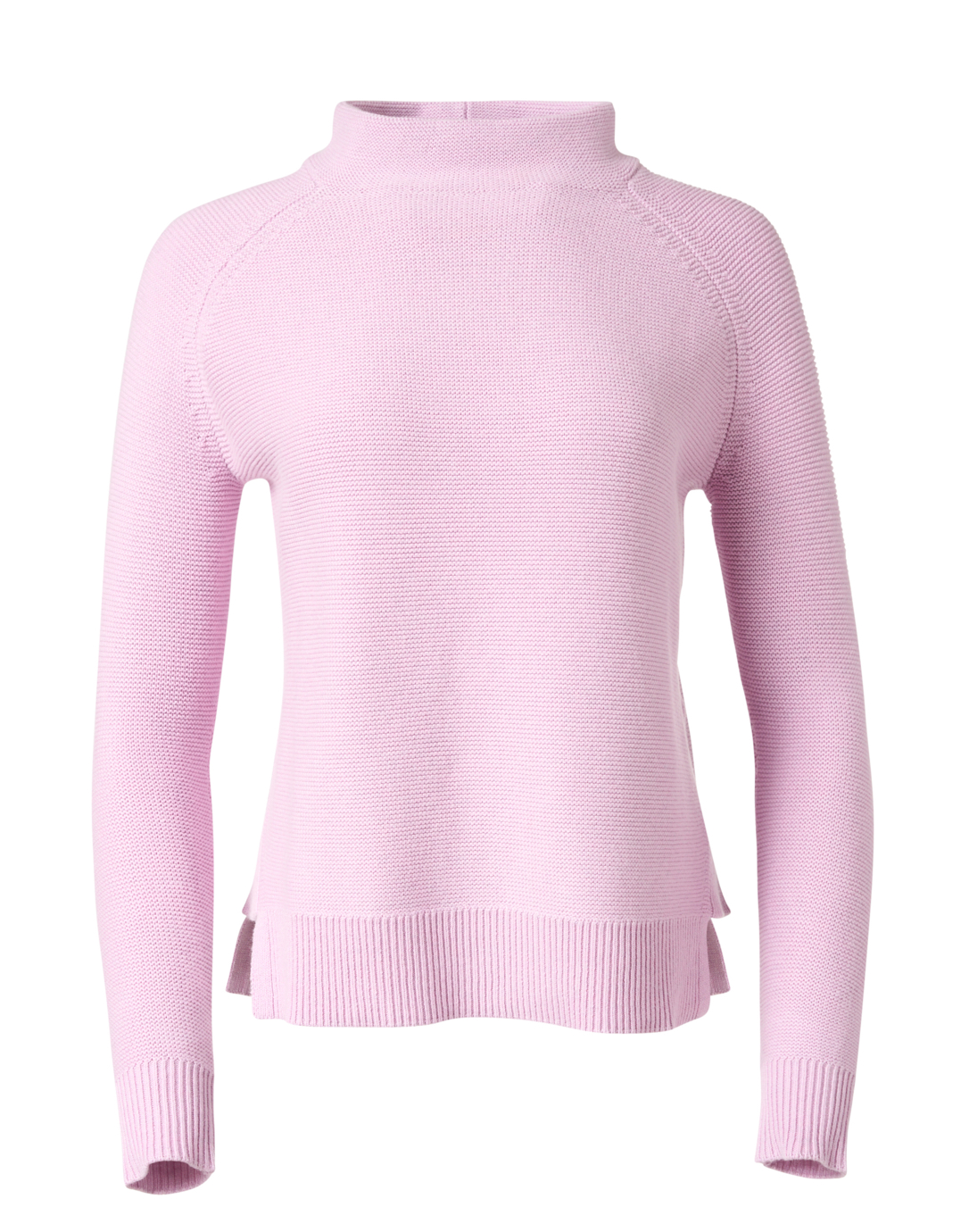 Pink Garter Stitch Cotton Sweater | Kinross